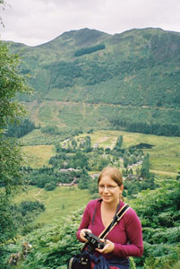 The author is shown at the point halfway up Ben Nevis - photos by Charlotte Turner